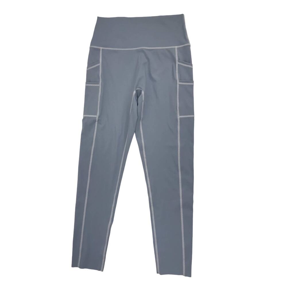 Aerie Offline Goals Blue High Rise Double Pocket 7/8 Leggings Womens L